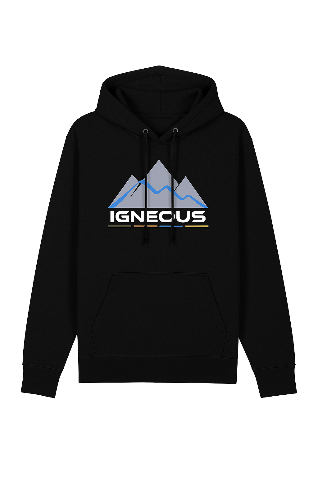 IGNEOUS Organic cotton HOODIE black