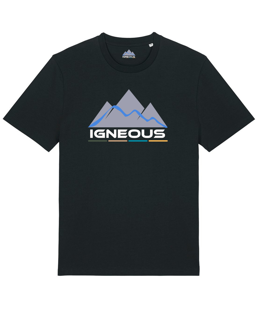 IGNEOUS unisex ORGANIC COTTON T-SHIRT black