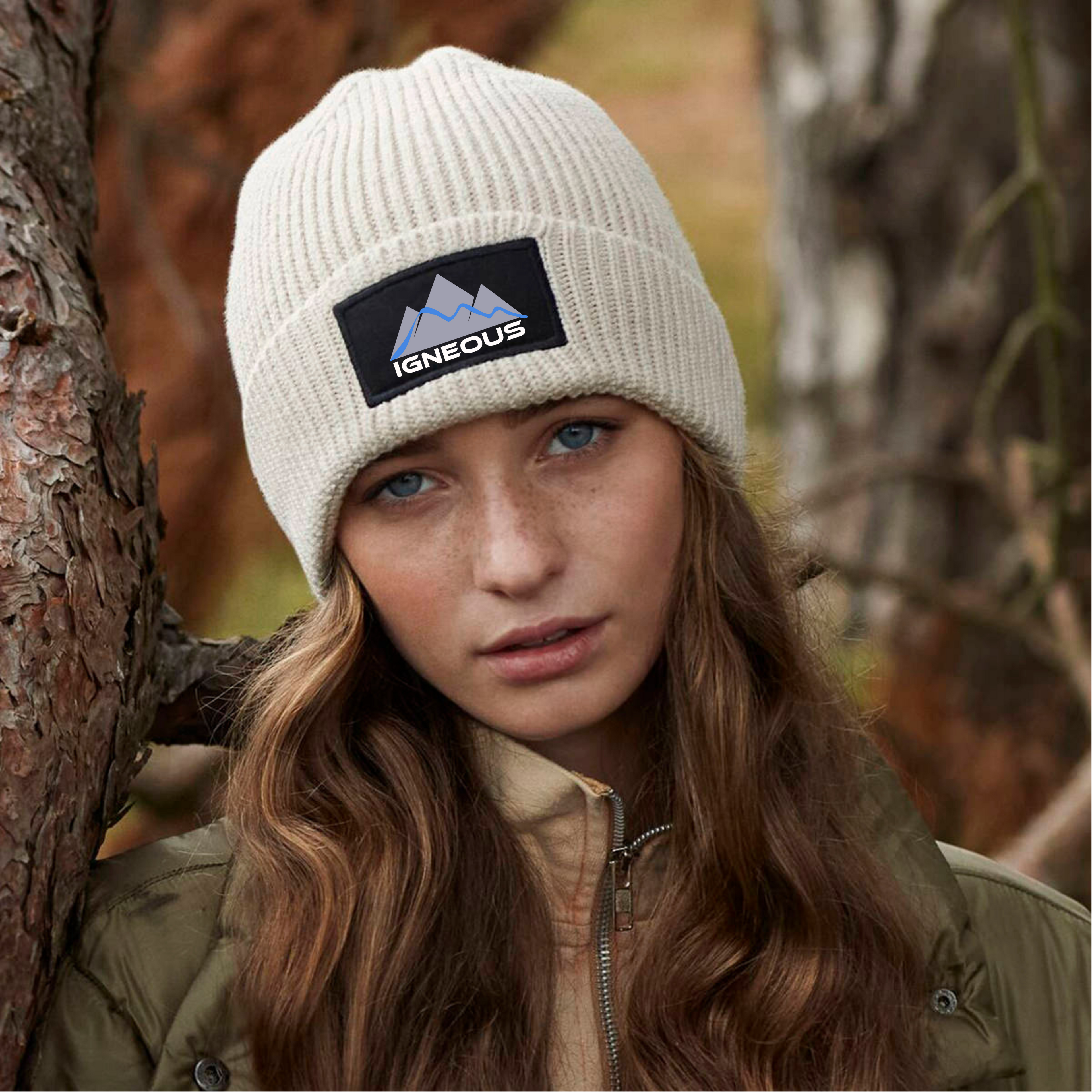 IGNEOUS Ribbed Knit Beanie