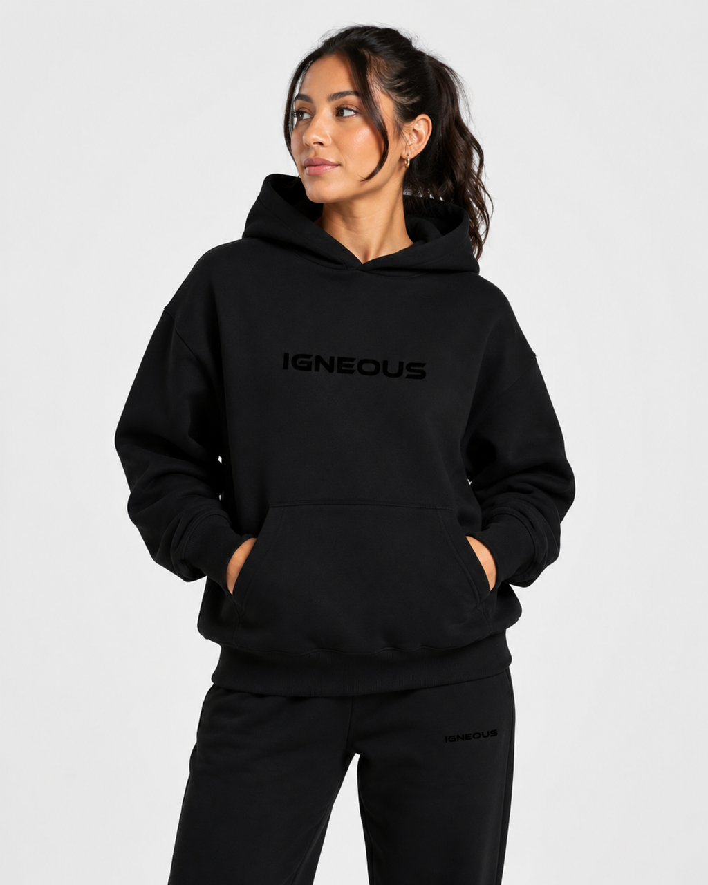 OVERSIZED IGNEOUS HOODIE BLACK