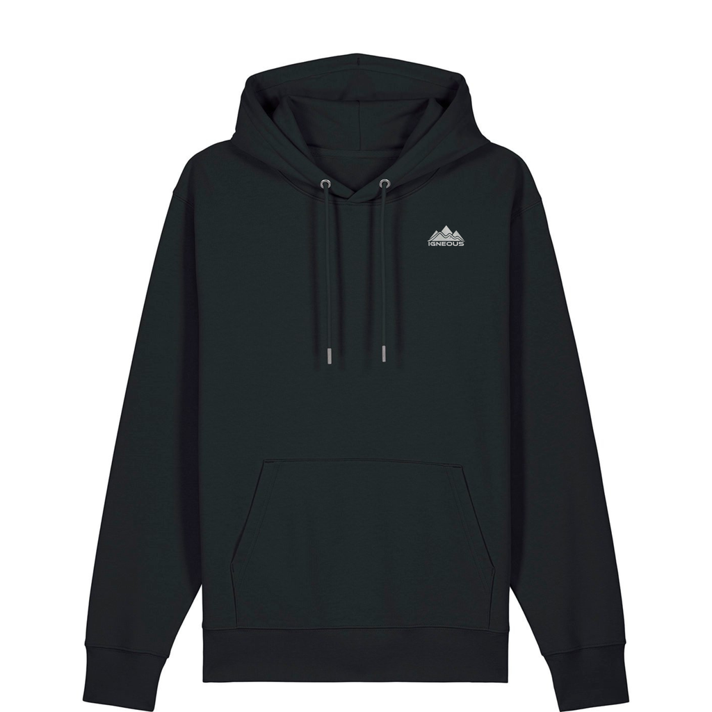 Mens IGNEOUS Core Collection black tracksuit organic cotton
