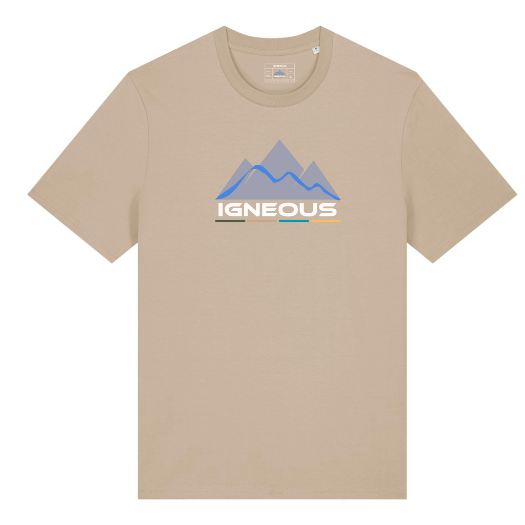 IGNEOUS unisex ORGANIC COTTON T-SHIRT stone
