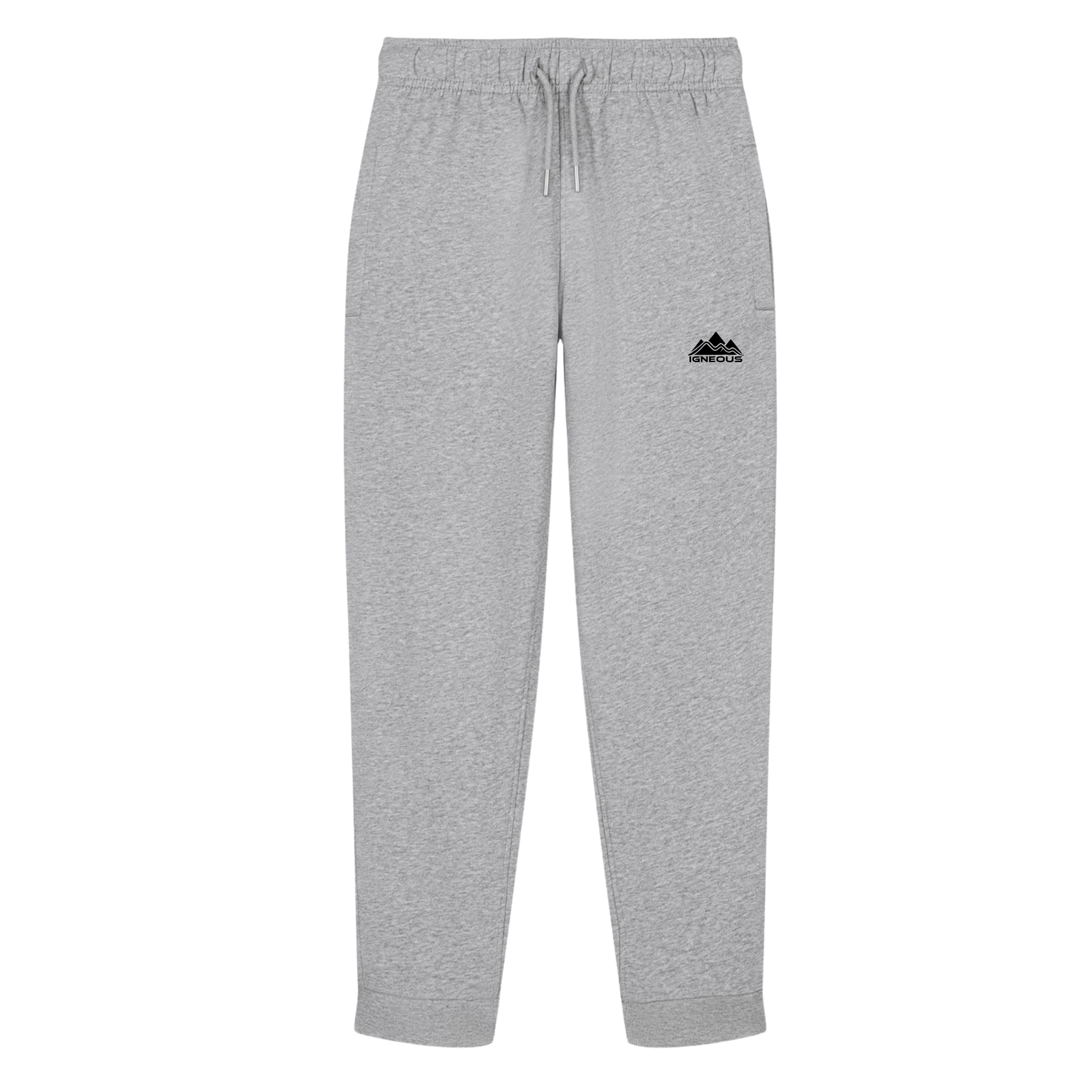 Mens IGNEOUS Core Collection grey tracksuit organic cotton