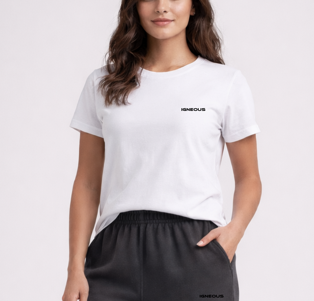 IGNEOUS WHITE organic T-SHIRT