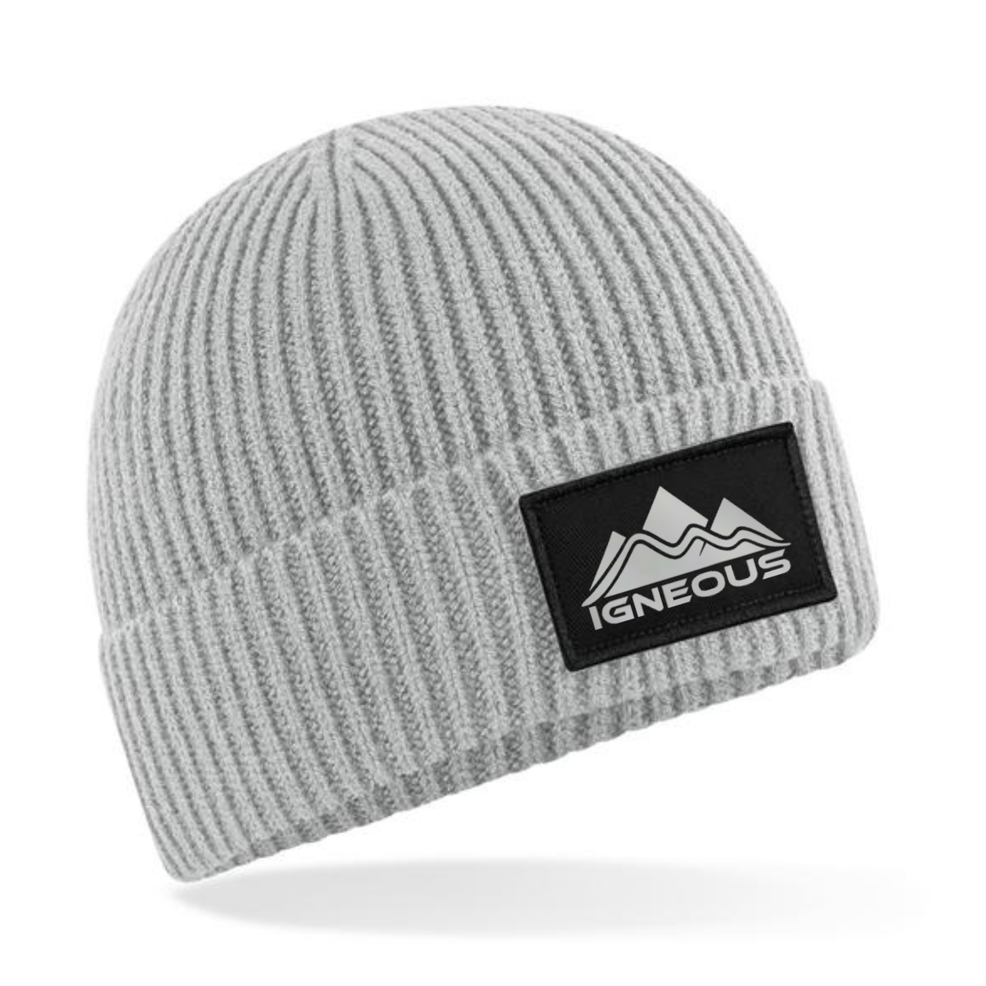 IGNEOUS Ribbed recycled Beanie reflective