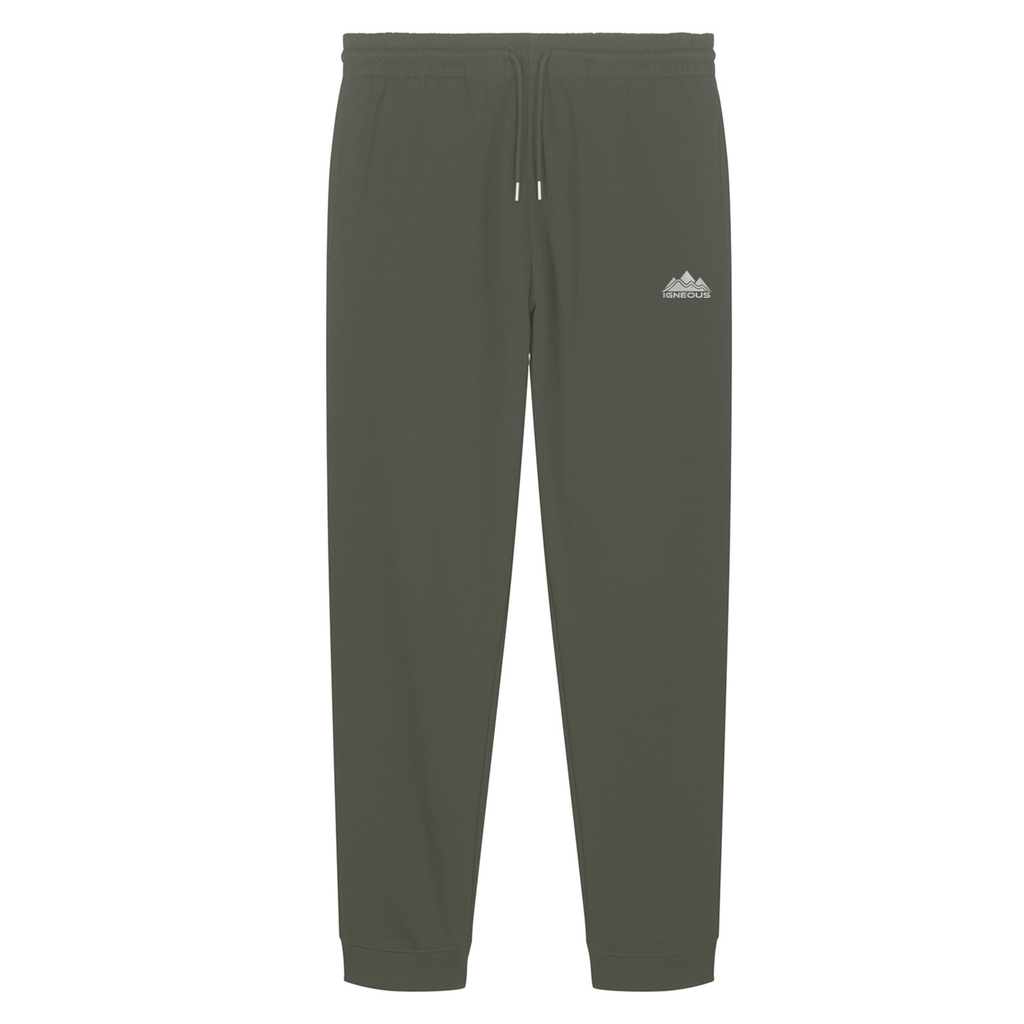 Mens IGNEOUS Core Collection green tracksuit organic cotton
