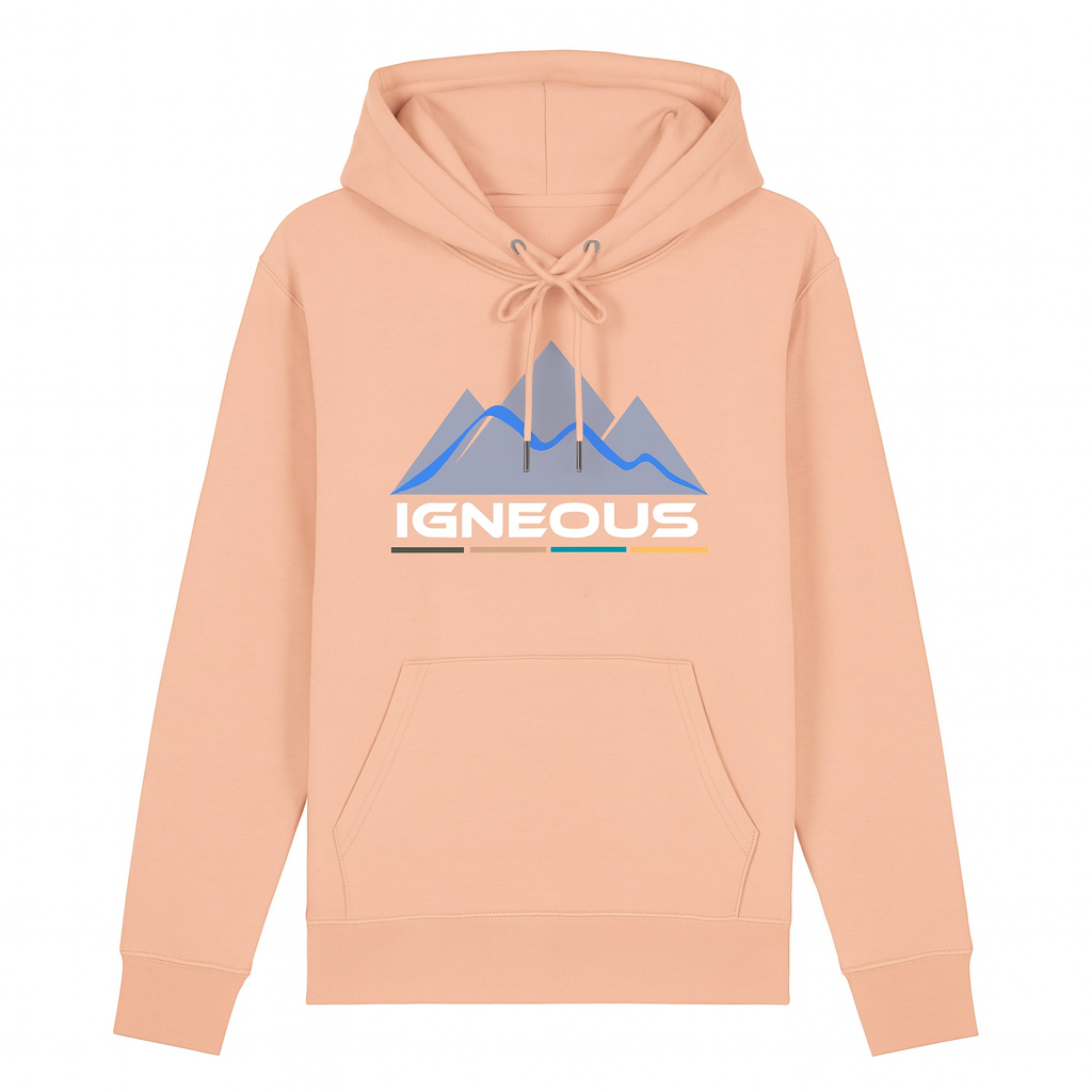 IGNEOUS Organic cotton hoodie  peach