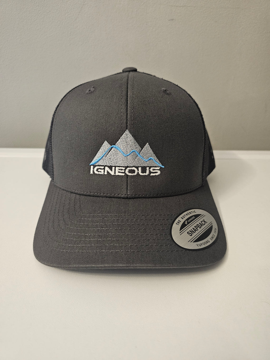 IGNEOUS Mountain Snapback Cap grey
