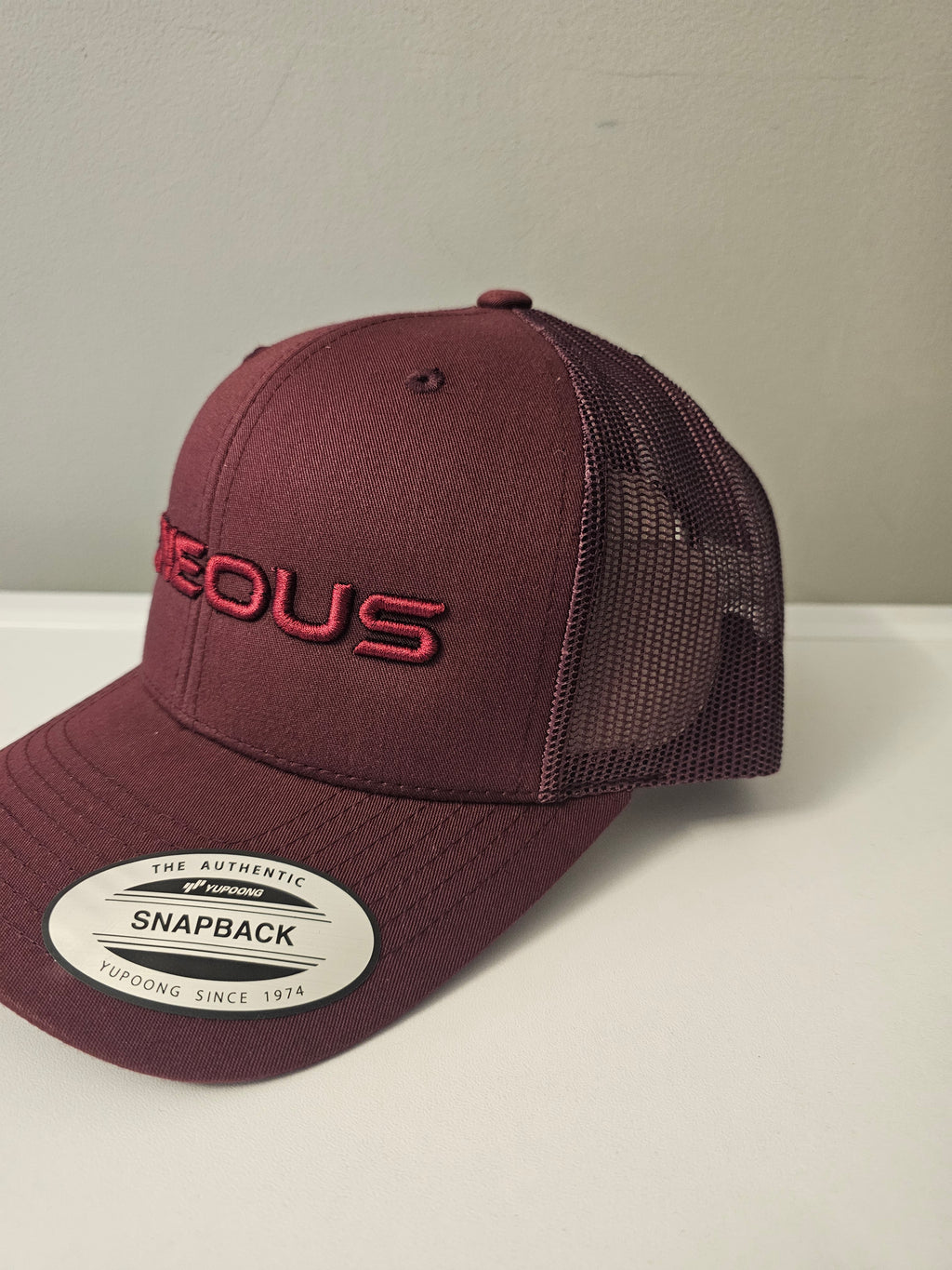 IGNEOUS Snapback Cap burgundy