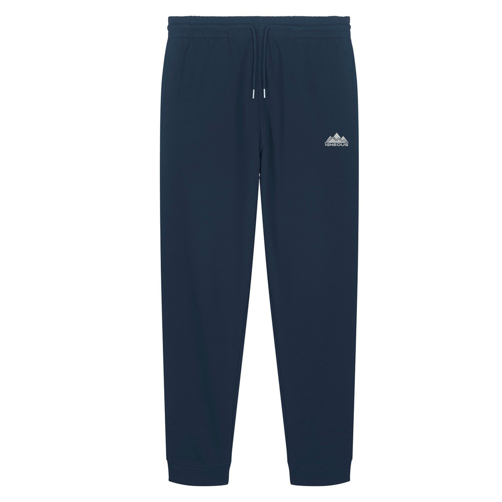 Mens IGNEOUS Core Collection French navy tracksuit organic cotton