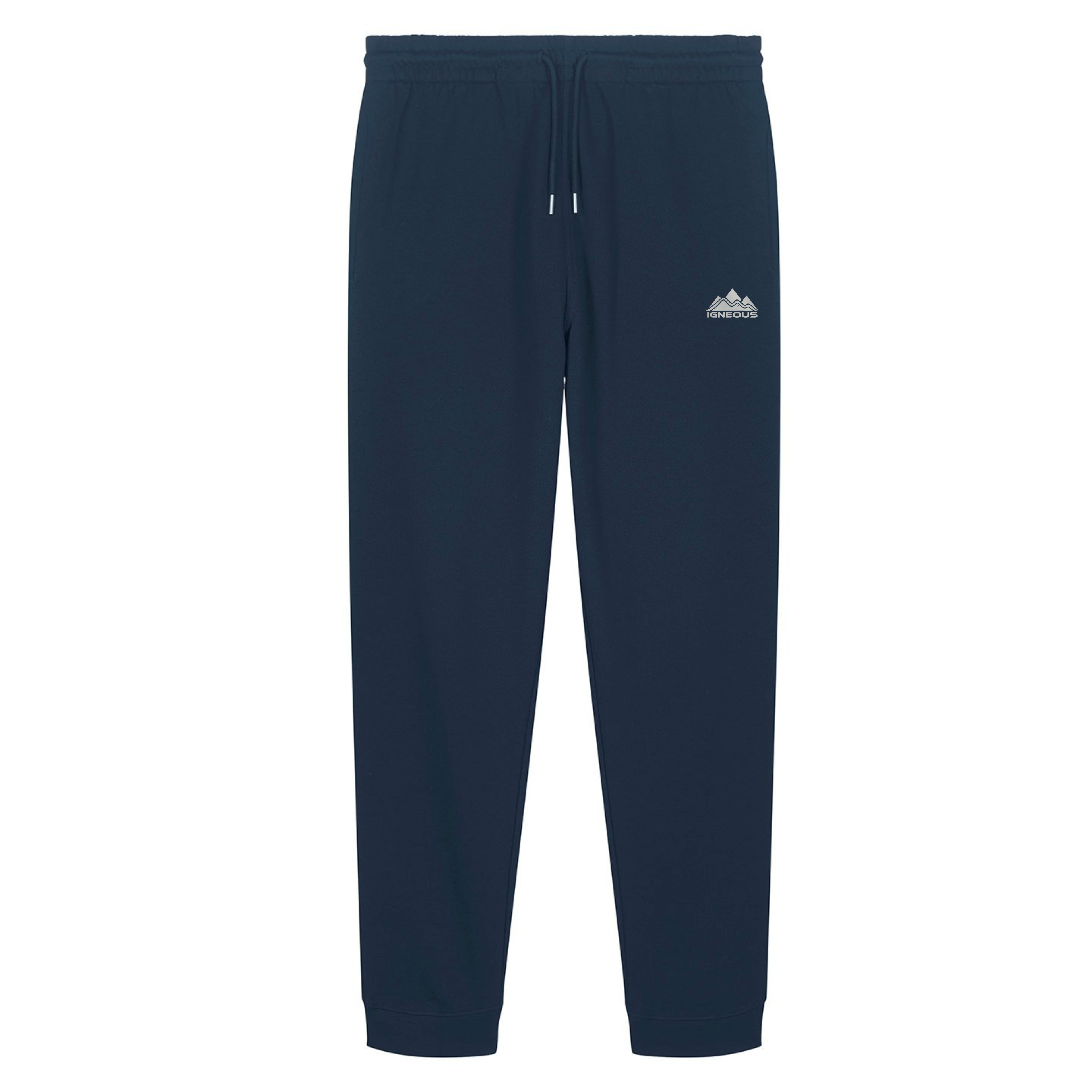 Mens IGNEOUS Core Collection French navy tracksuit organic cotton