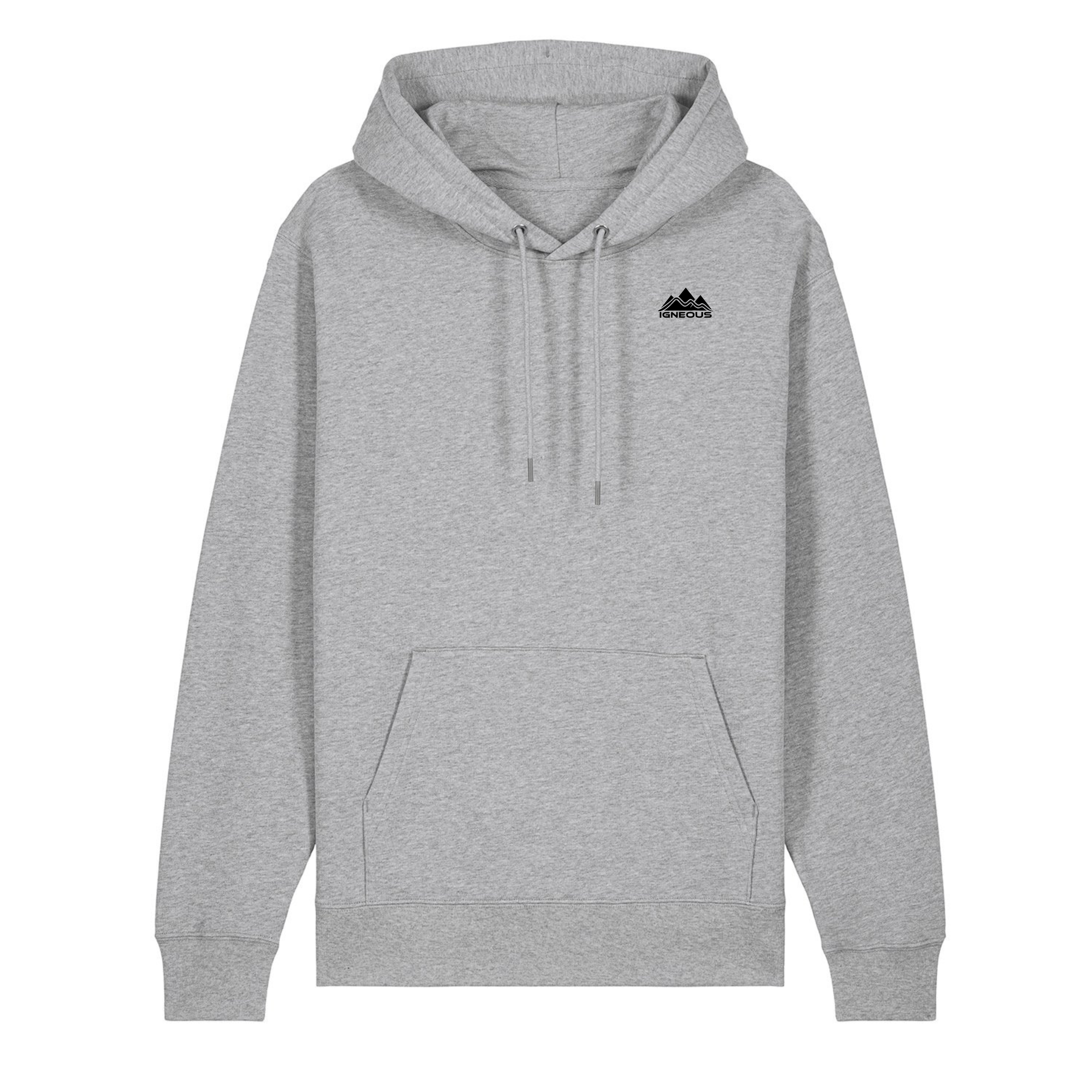 Mens IGNEOUS Core Collection grey tracksuit organic cotton