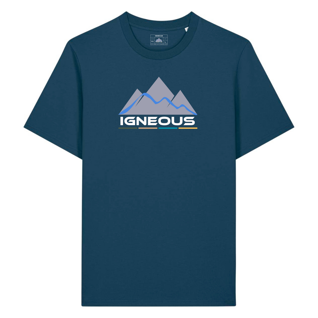 IGNEOUS unisex ORGANIC COTTON T-SHIRT teal