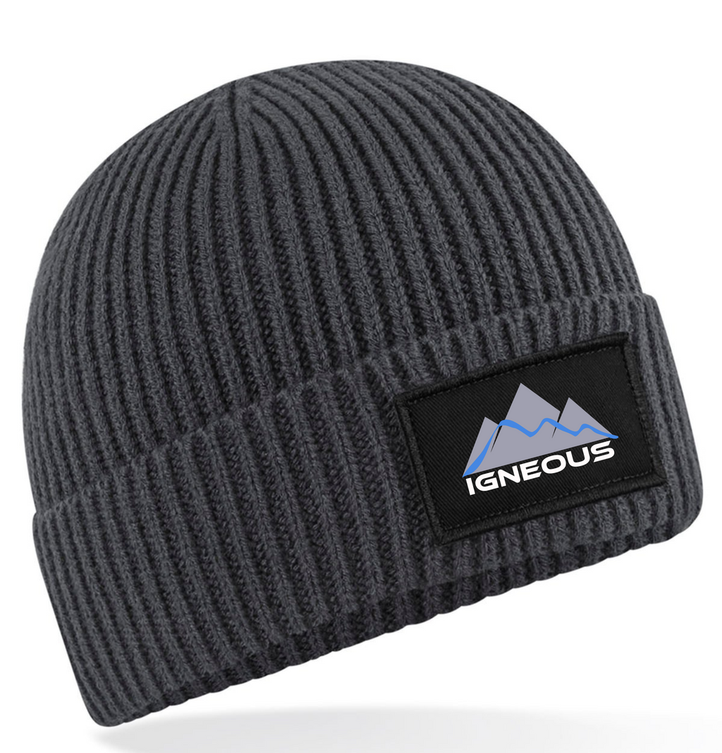 IGNEOUS Ribbed Knit Beanie
