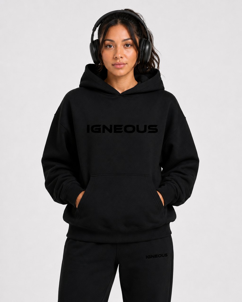 OVERSIZED IGNEOUS HOODIE BLACK