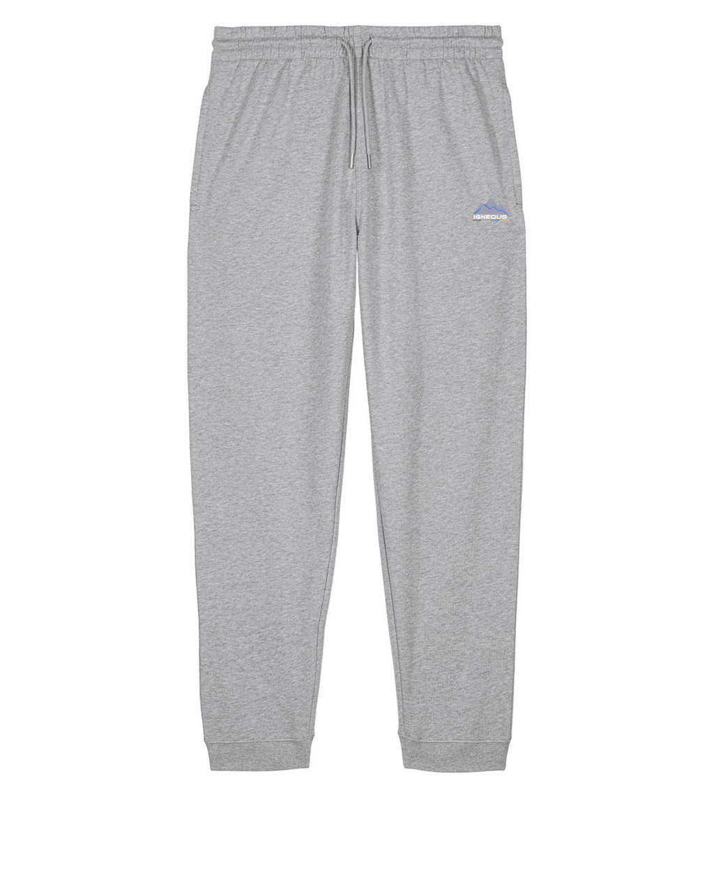 Igneous Core Collection heather grey tracksuit organic cotton