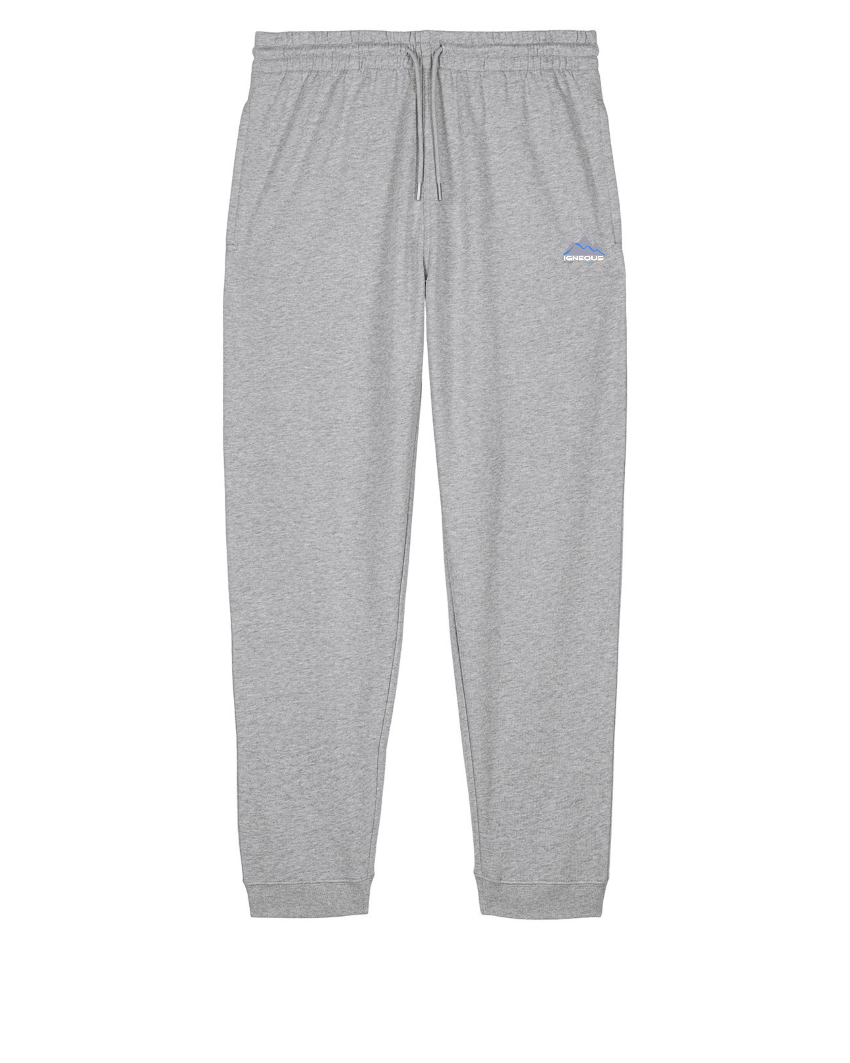 Igneous Core Collection heather grey tracksuit organic cotton
